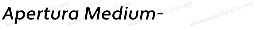 Apertura Medium字体转换